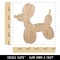 Balloon Animal Dog Unfinished Craft Wood Holiday Christmas Tree DIY Pre-Drilled Ornament